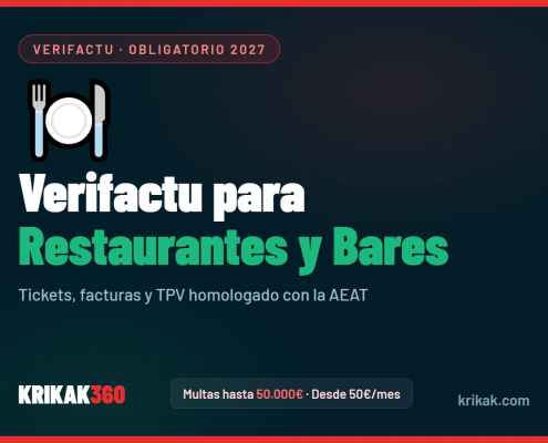 Verifactu para Restaurantes y Bares — KRIKAK360