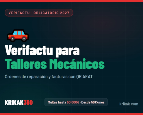 Verifactu para Talleres Mecánicos — KRIKAK360